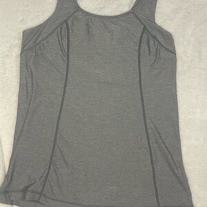 Lululemon Run Free Tank Heathered Blurred Grey Size 10 Yoga Running Top